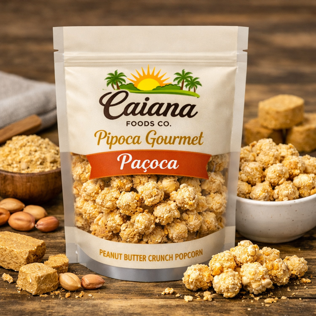 Paçoca Peanut Crunch Popcorn
